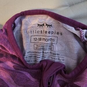 Little Sleepies Purple Camo 12-18 Months
